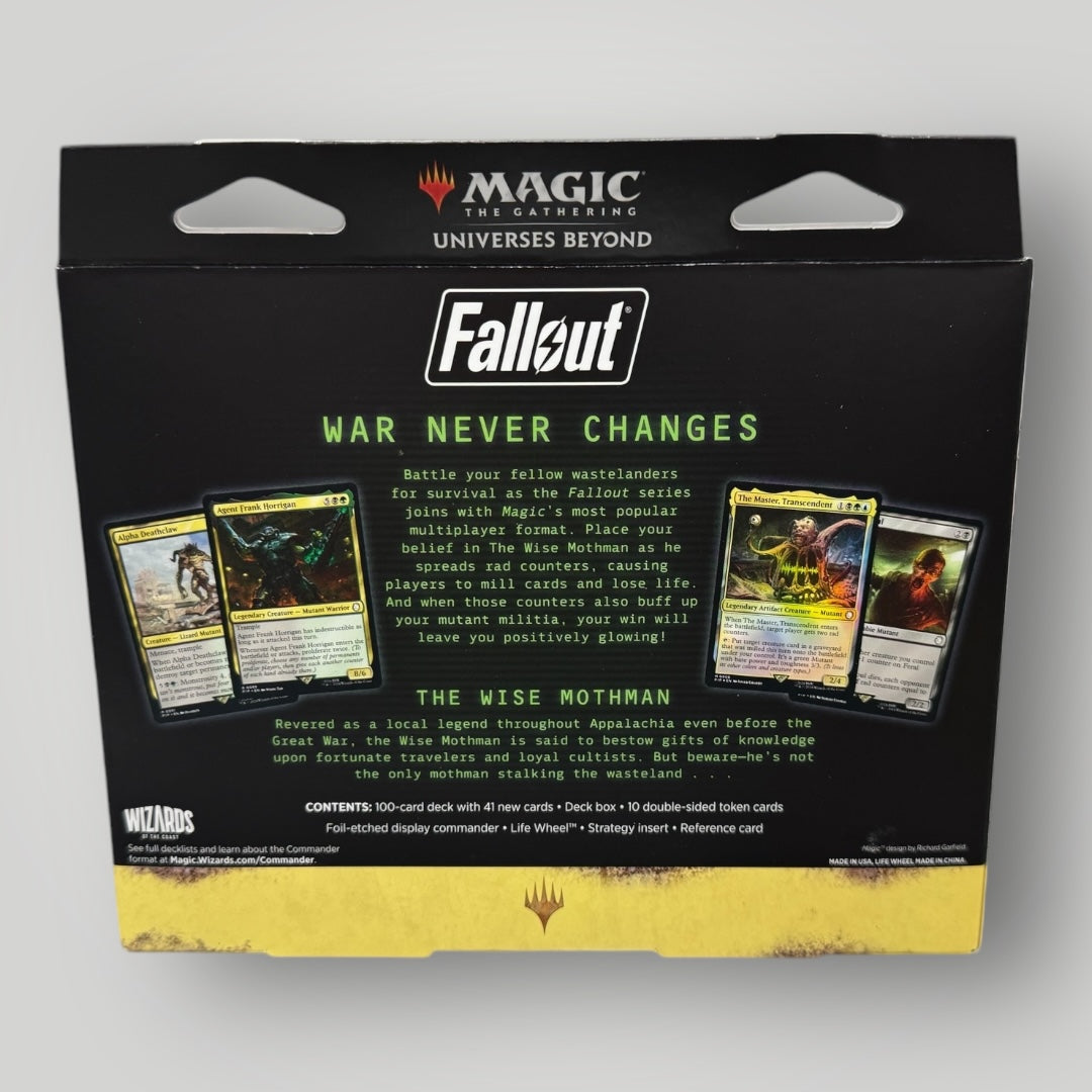 Universes Beyond-Fallout commander Deck ( Mutant Menace)