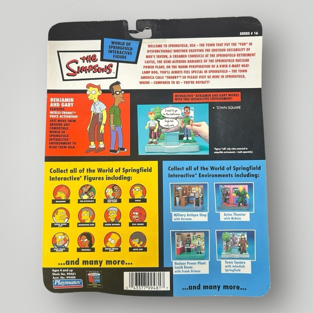 Playmates Toys The Simpsons Benjamin And Gary Action Figure