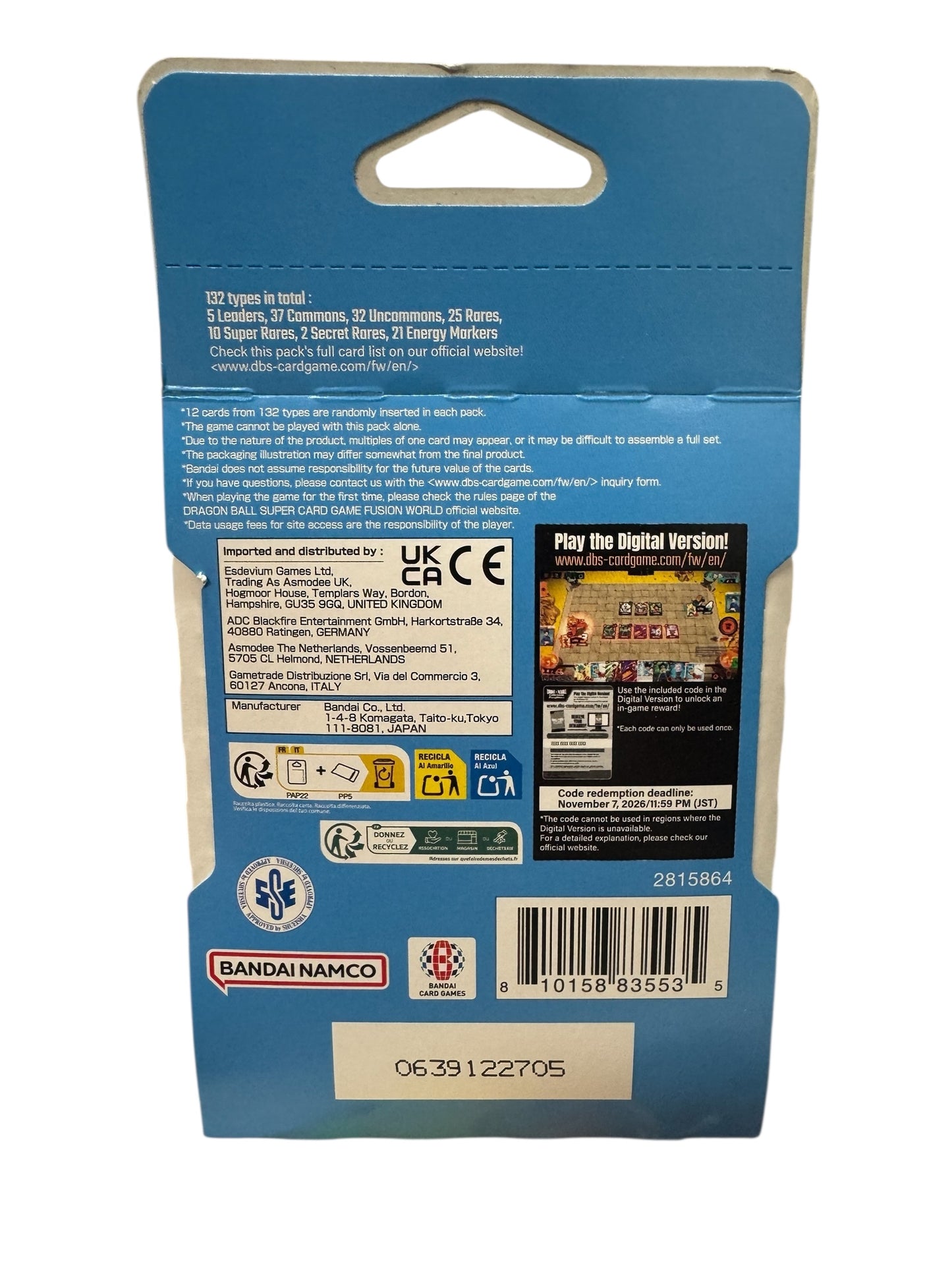 Dragon Ball Super Card Game - Fusion World Manga Booster 02