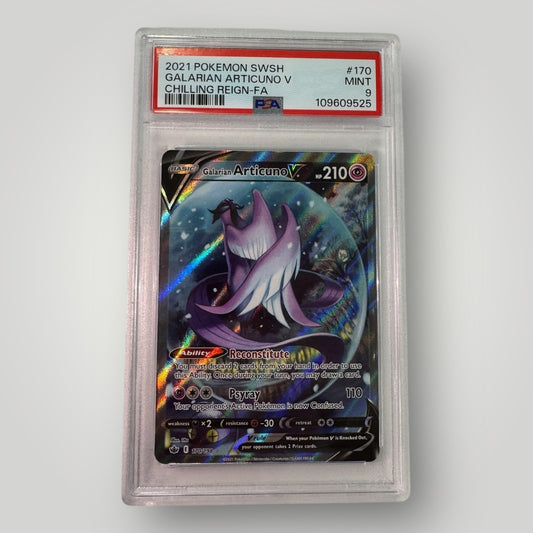 Galarian Articuno V Chiling Reign PSA 9