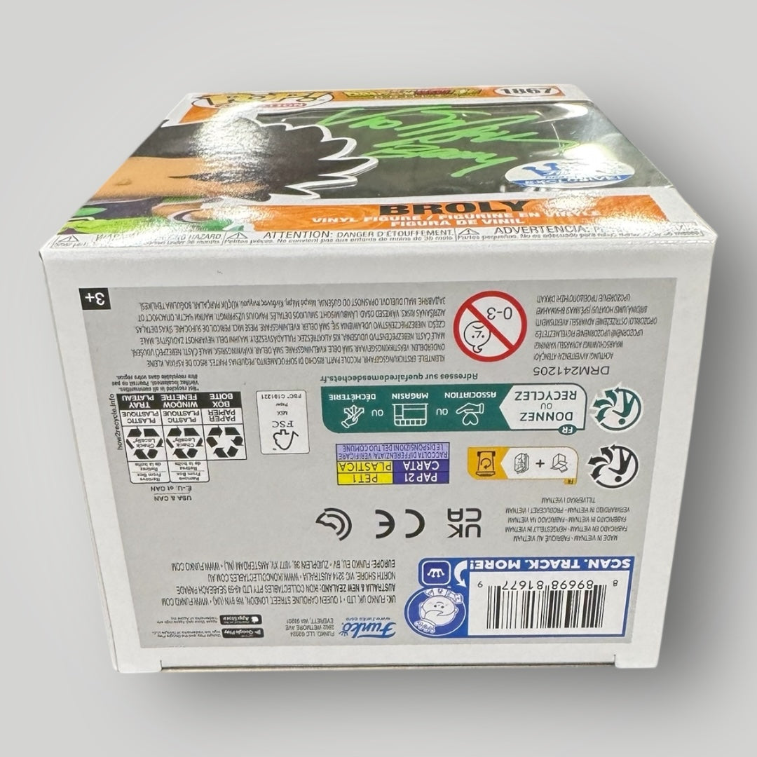 Dragon Ball Z Broly Signed by Vic Mignogna