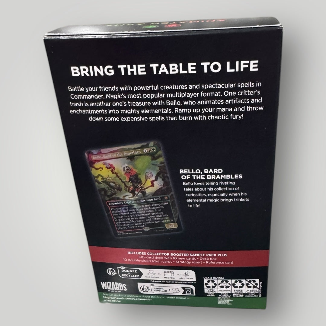 Magic The Gathering Bloomburrow Animated Army Commander Deck