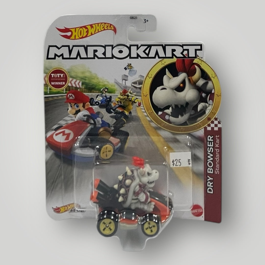 Hot Wheels Mario Kart Dry Bowser With Standard Kart