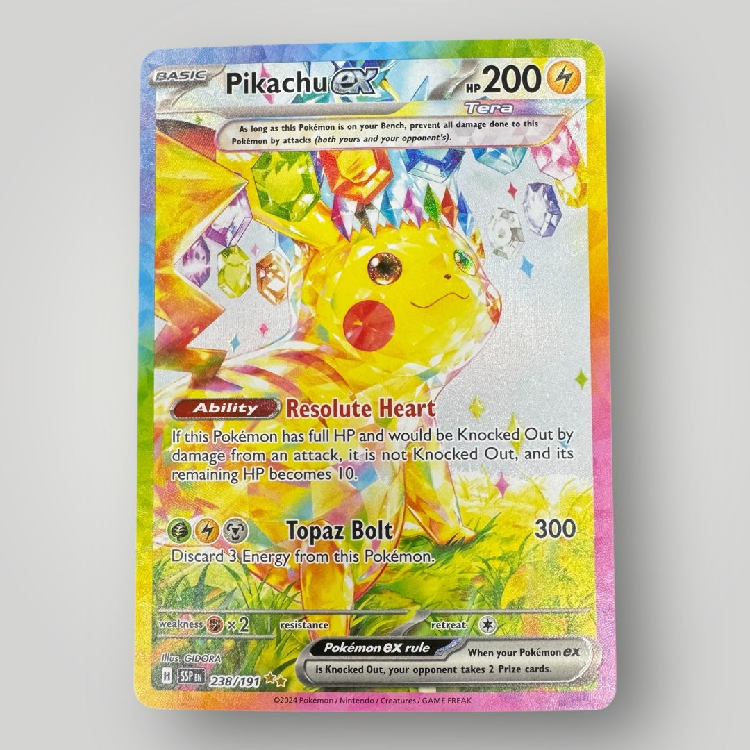 Pikachu ex 238/191 Sv08: Surging Sparks Holo
