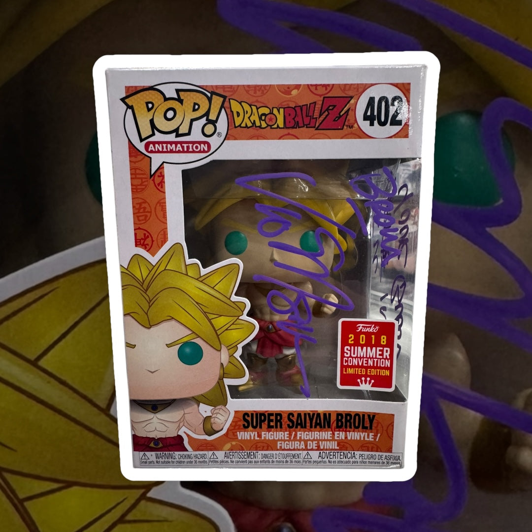 Dragon Ball Z Super Saiyan Broly Autograph by Vic Mignogna