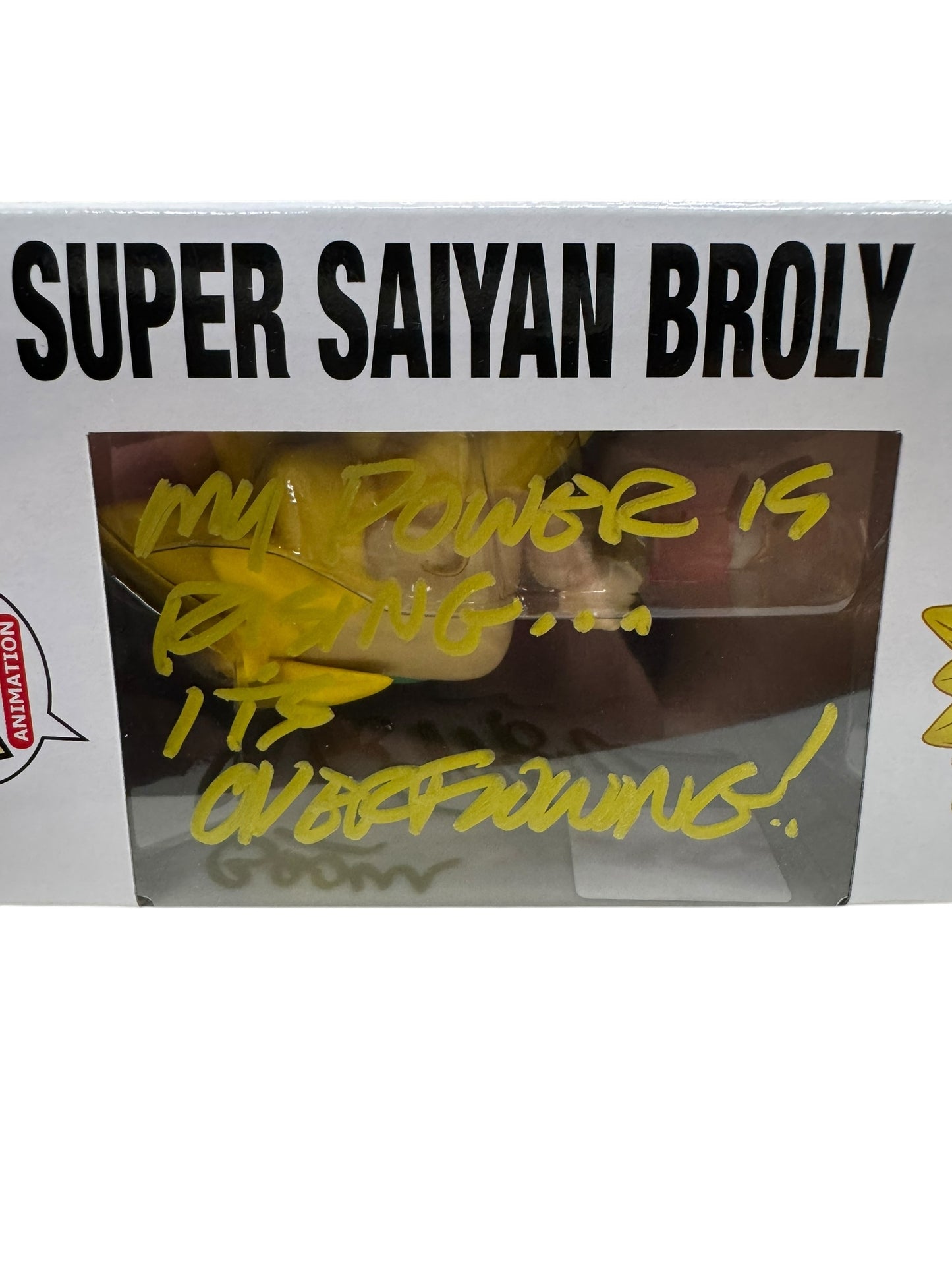 Dragon Ball Z Super Saiyan Broly Autograph by Vic Mignogna