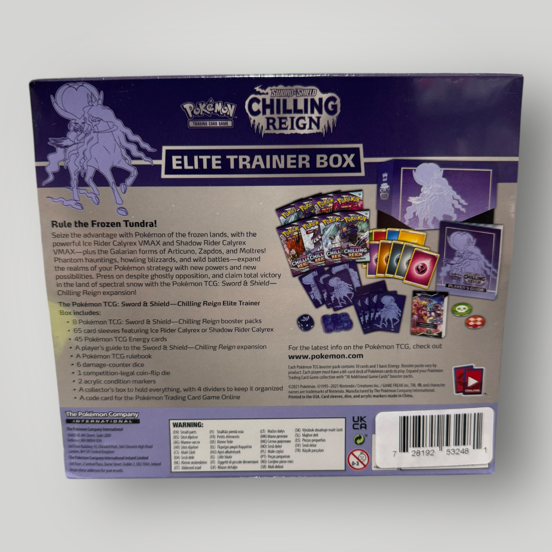 Pokemon SWSH06 Chilling Reign Elite Trainer Box [Shadow Rider Calyrex]