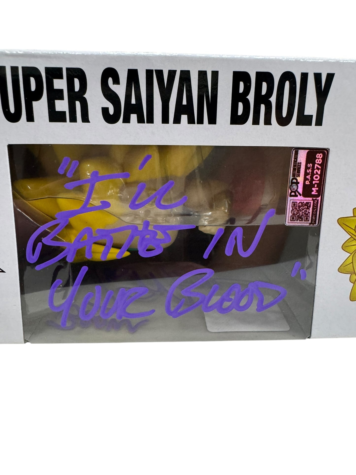 Dragon Ball Z Super Saiyan Broly Autograph by Vic Mignogna