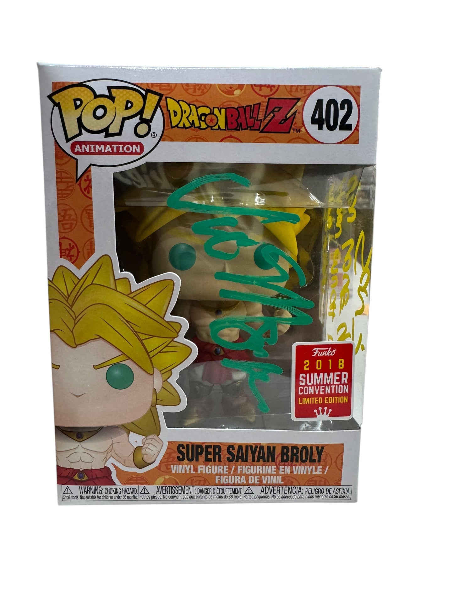 Dragon Ball Z Super Saiyan Broly Autograph by Vic Mignogna