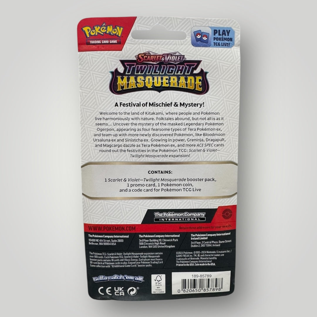 Pokemon: Twilight Masquerade Single Pack Blister [Pupitar]