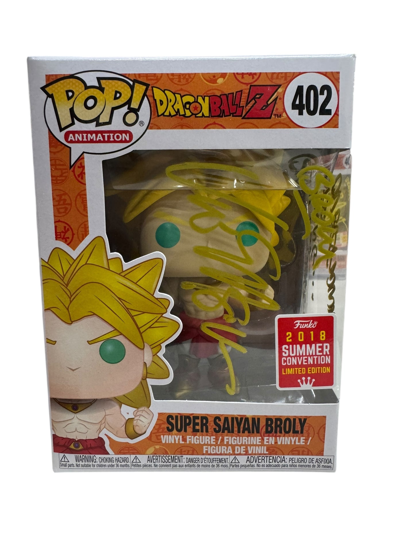 Dragon Ball Z Super Saiyan Broly Autograph by Vic Mignogna