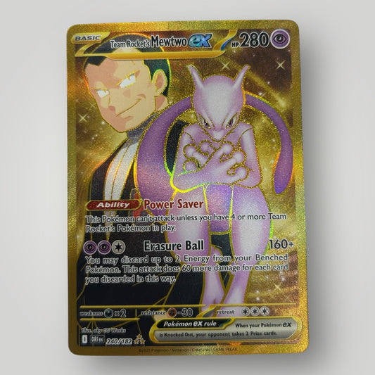 Team rockets Mewtwo Ex 240/182