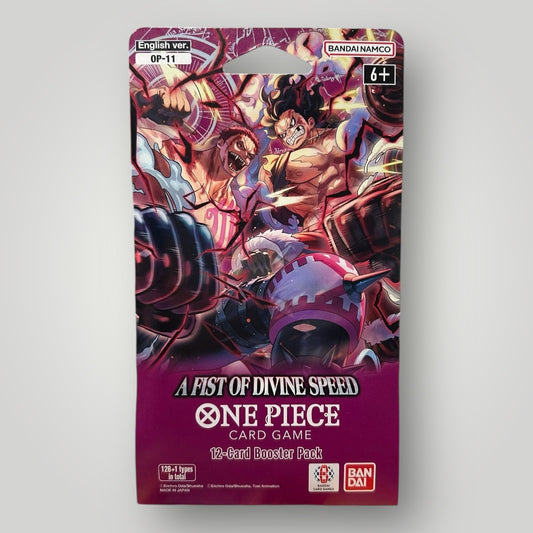 A Fist of Divine Speed sleeved booster OP-11