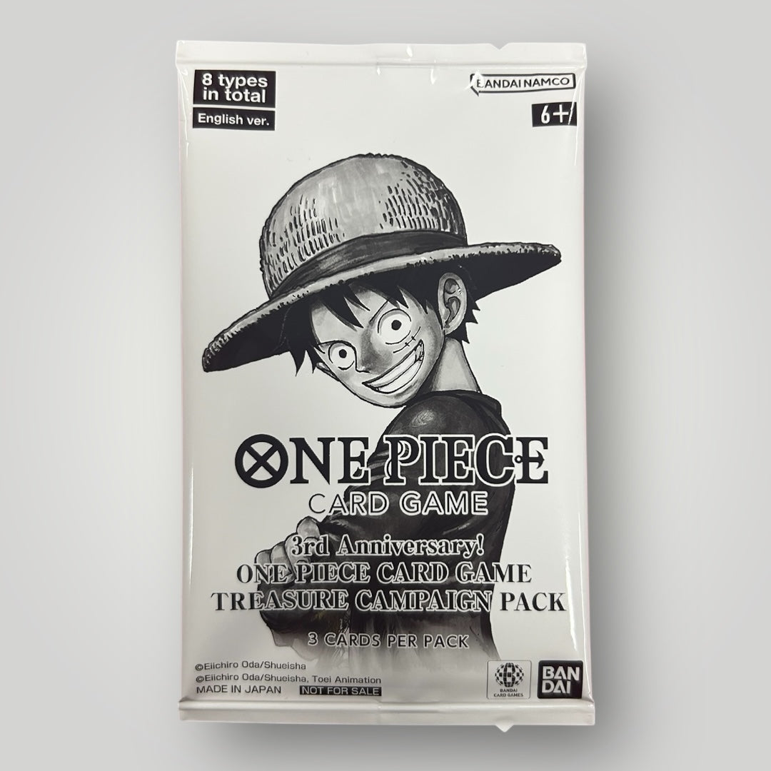 3rd Anniversary One Piece Card Game Treasure Campaign Pack - One Piece Promotion Cards (OP-PR)