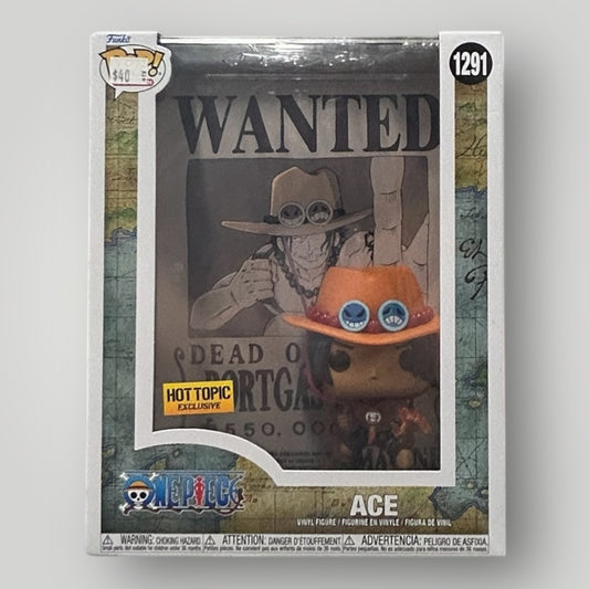 OnePiece Ace Wanted Poster 1291 Hot topic exclusive