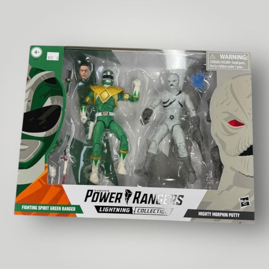 Power Rangers Fighting Spirit Green Ranger and Mighty Morphin Putty