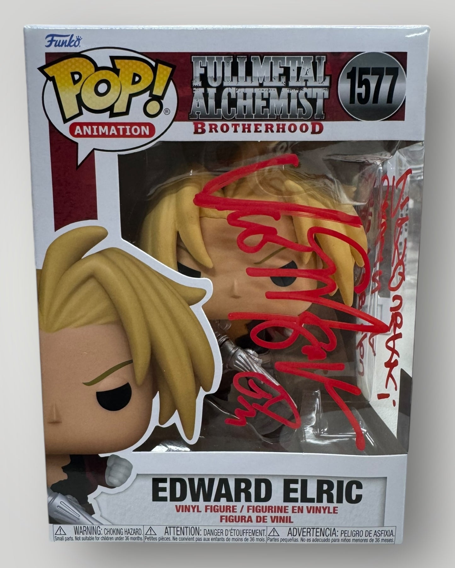 Fullmetal Alchemist Edward Elric Autographed by Vic Mignogna