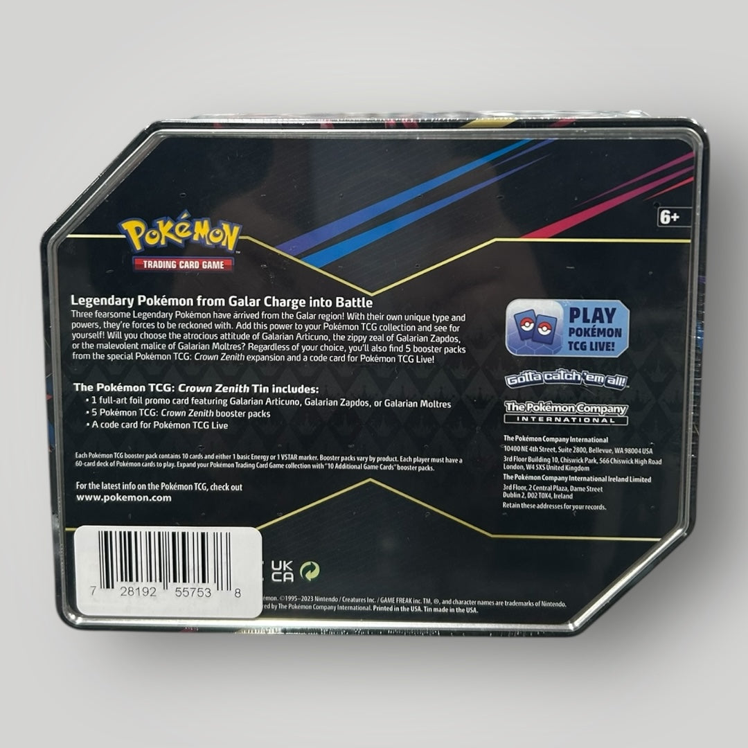 Pokemon: Crown Zenith Tin [Galarian Articuno] - Crown Zenith