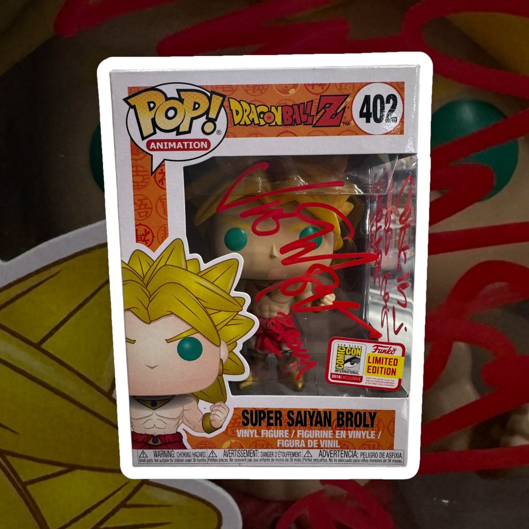 Dragon Ball Z Super Saiyan Broly SDCC Autograph by Vic Mignogna