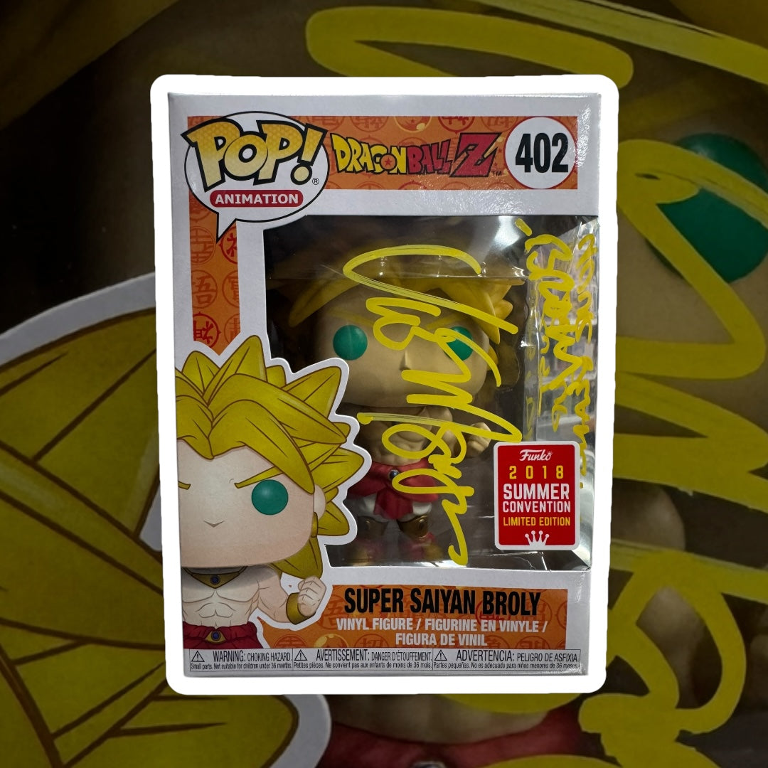 Dragon Ball Z Super Saiyan Broly Autograph by Vic Mignogna