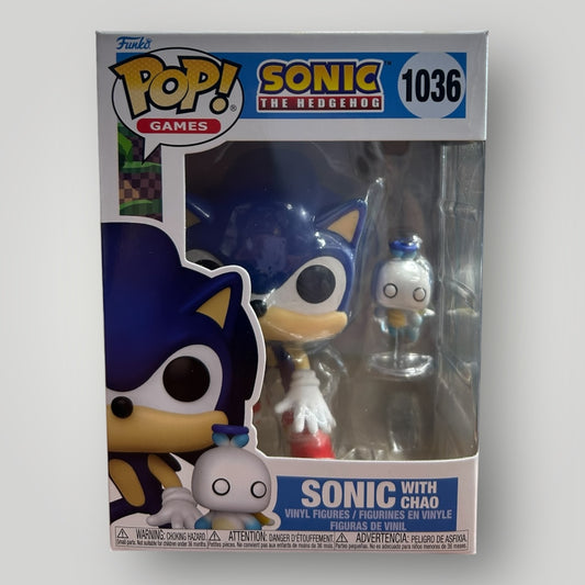 Sonic The Hedgehog With Hero Chao 1036 Funko Pop