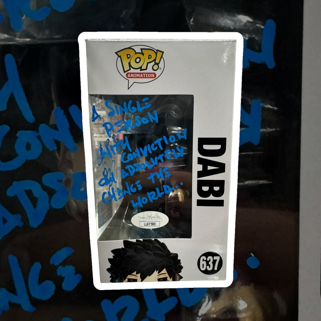 My Hero Academia Dabi Autographed By Jason Liebrecht