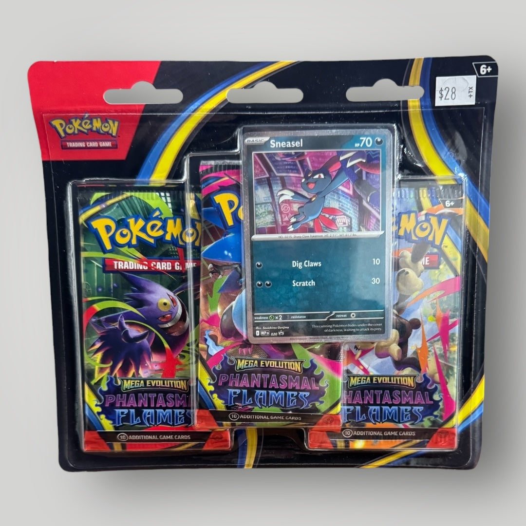Mega Evolution Phantasmal Flames 3 Pack Blister (sneasel)