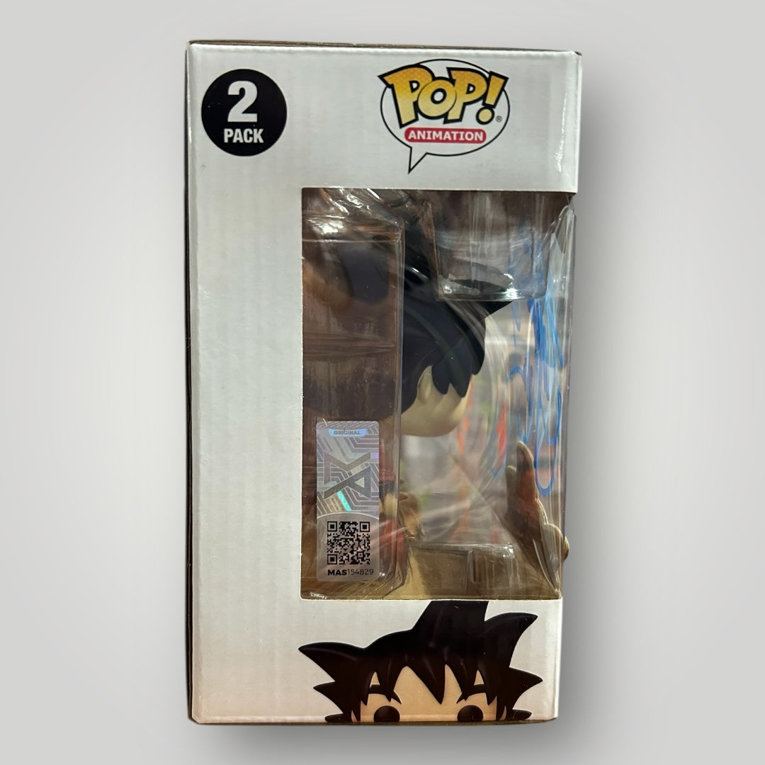 Goku & Krillin 2 Pack Anime Expo 2023 Exclusive Hot Topic Exclusive Dual Signed and Quoted 4 in