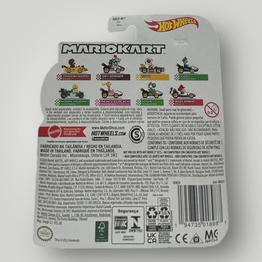 Hot Wheels Mario Kart Dry Bowser With Standard Kart