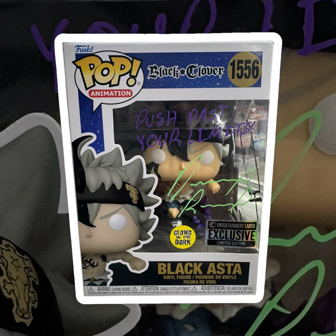 Black Clover Black Asta Autographed by Dallas Reid