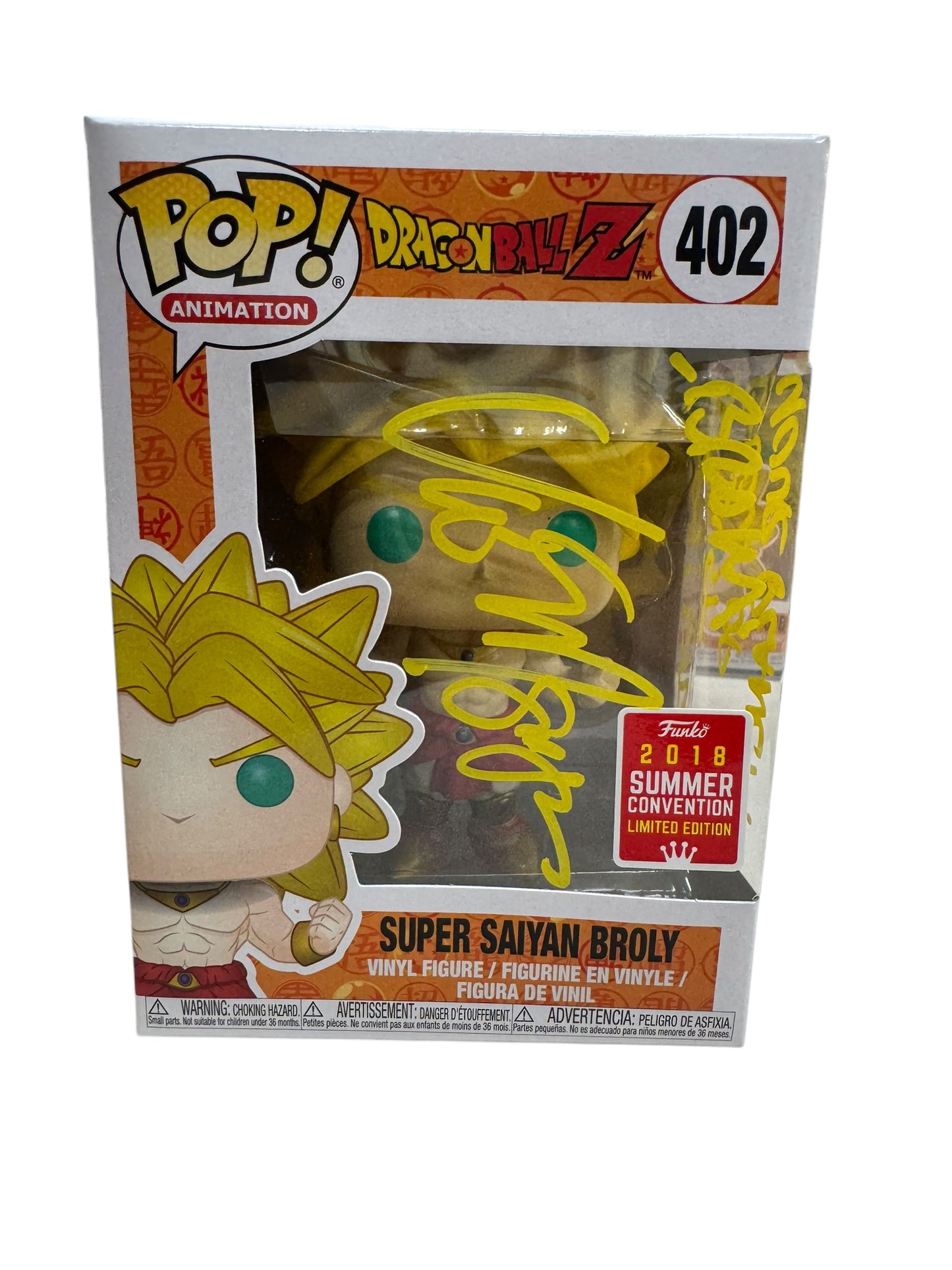 Dragon Ball Z Super Saiyan Broly Autograph by Vic Mignogna