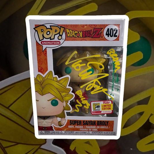 Dragon Ball Z Super Saiyan Broly SDCC Autograph by Vic Mignogna