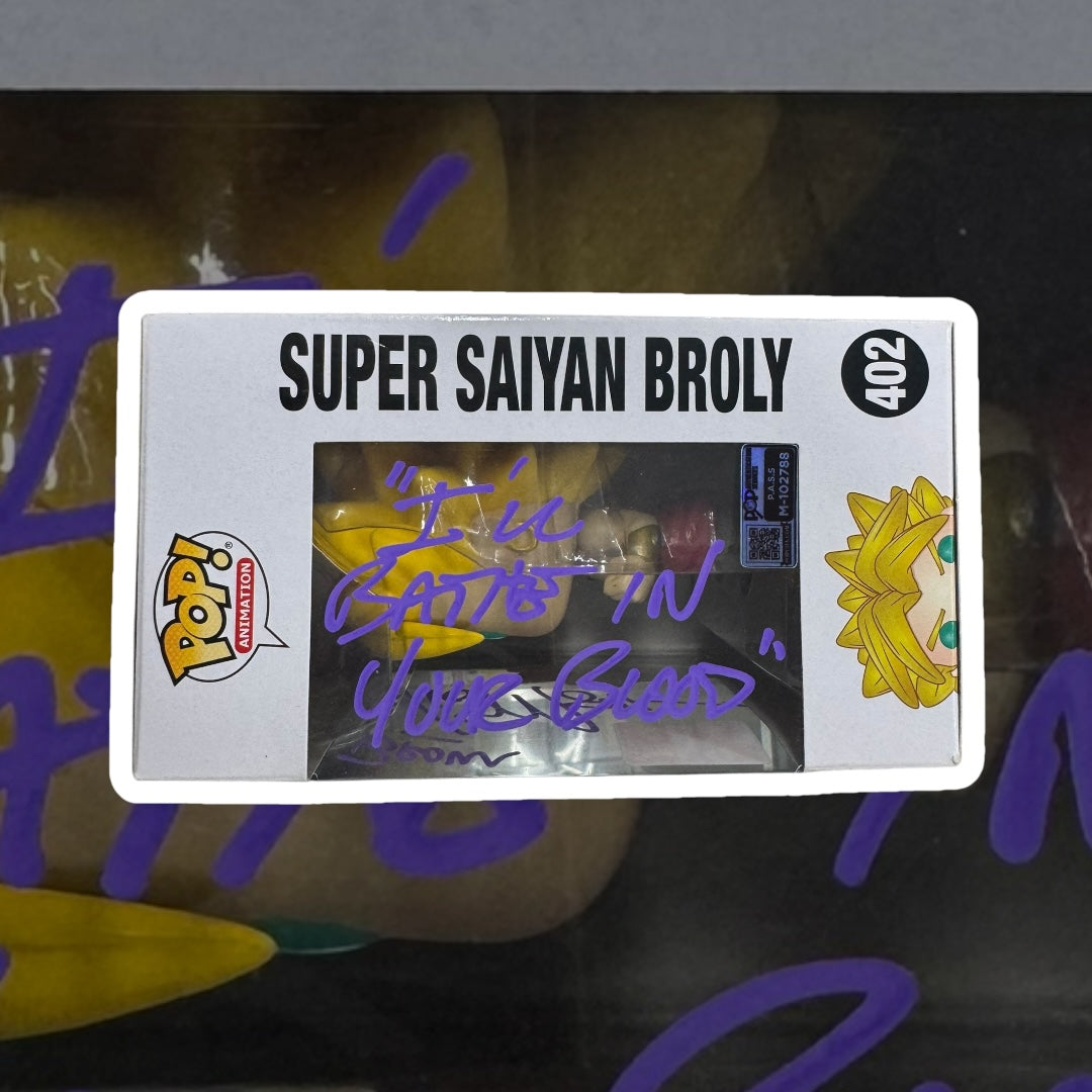 Dragon Ball Z Super Saiyan Broly Autograph by Vic Mignogna