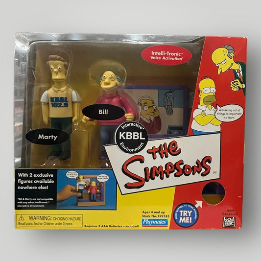 Playmates Toys Simpsons Kbbl Environment with Marty Bill Action Figure DMG Box / no sound